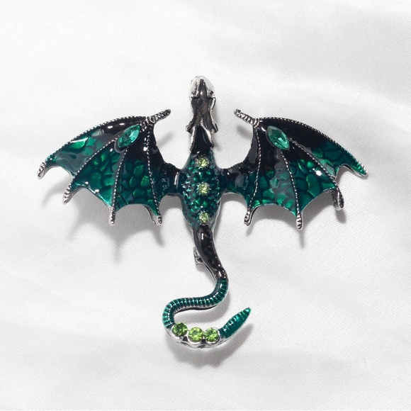 ✨Betsey Johnson Draco Dragon Brooch - Picture 1 of 7